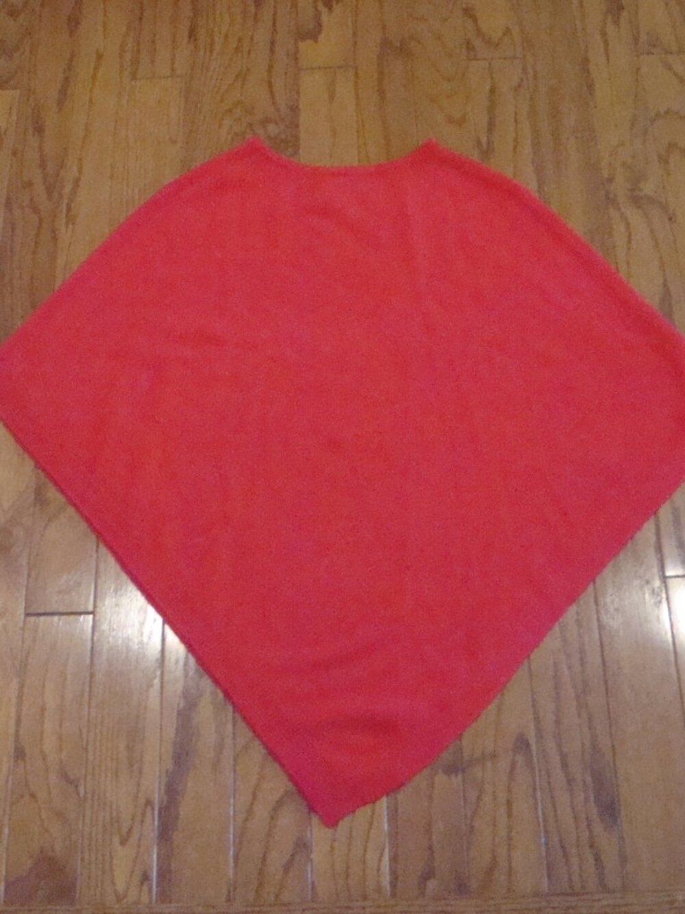 the cashmere project Women's 100% Cashmere Poncho Style Smock One Size Red